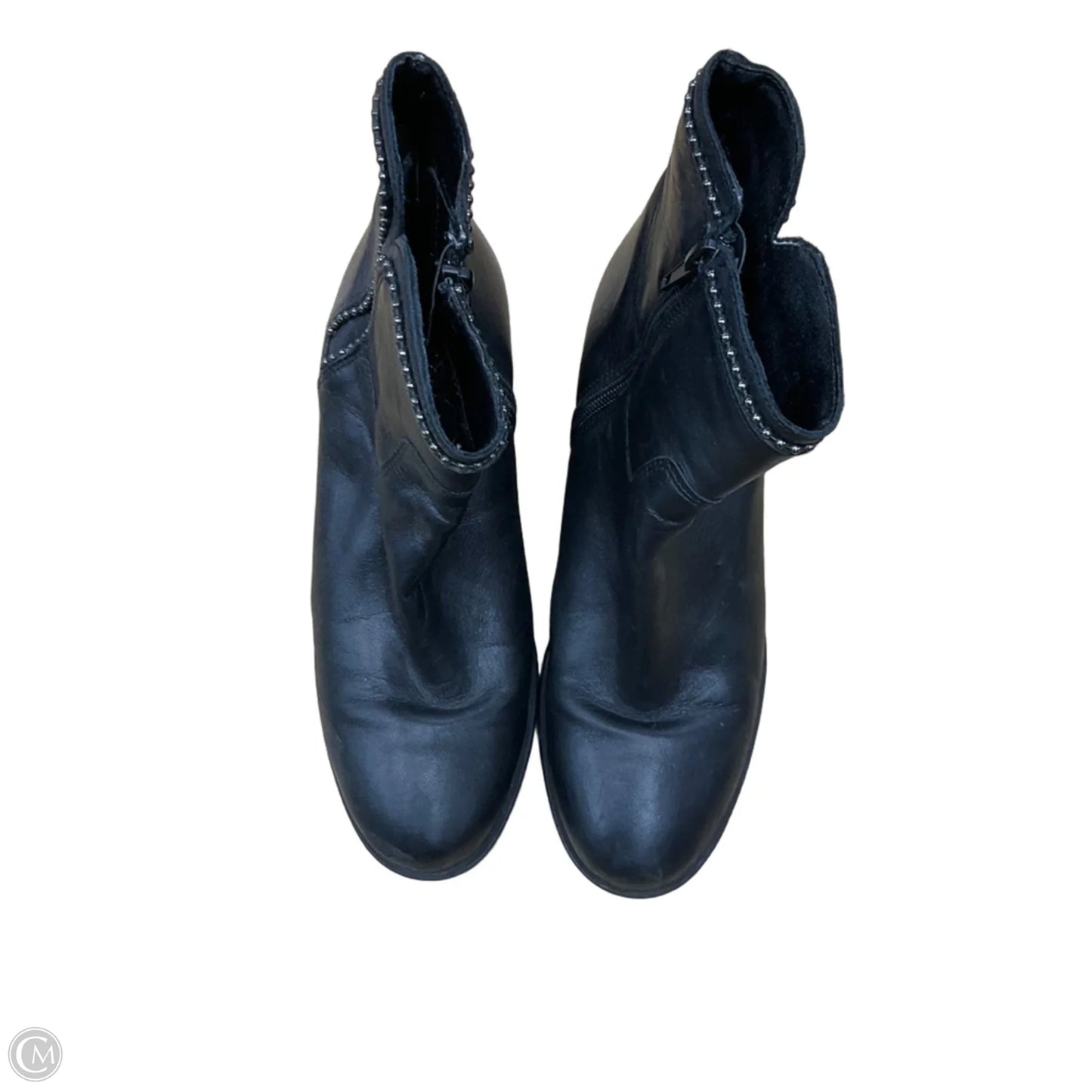 Boots Ankle Heels By Clothes Mentor In Black, Size: 7