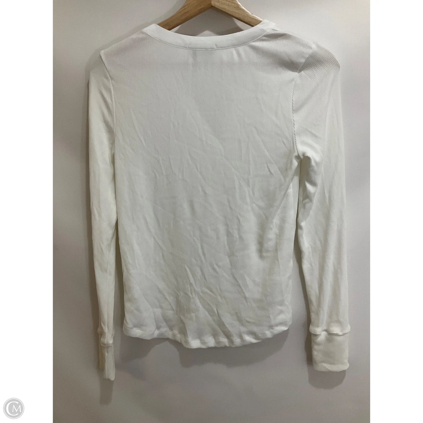 Top Long Sleeve By Evereve In White, Size: Xs