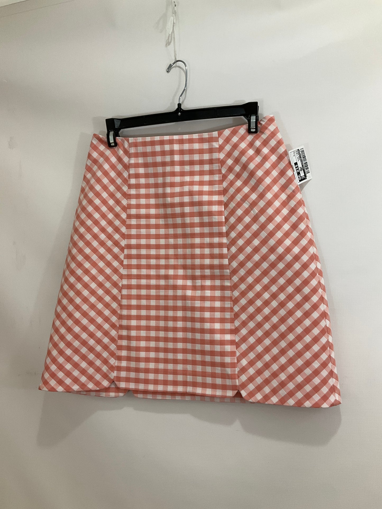 Pink & White Skirt Midi Brooks Brothers, Size 2