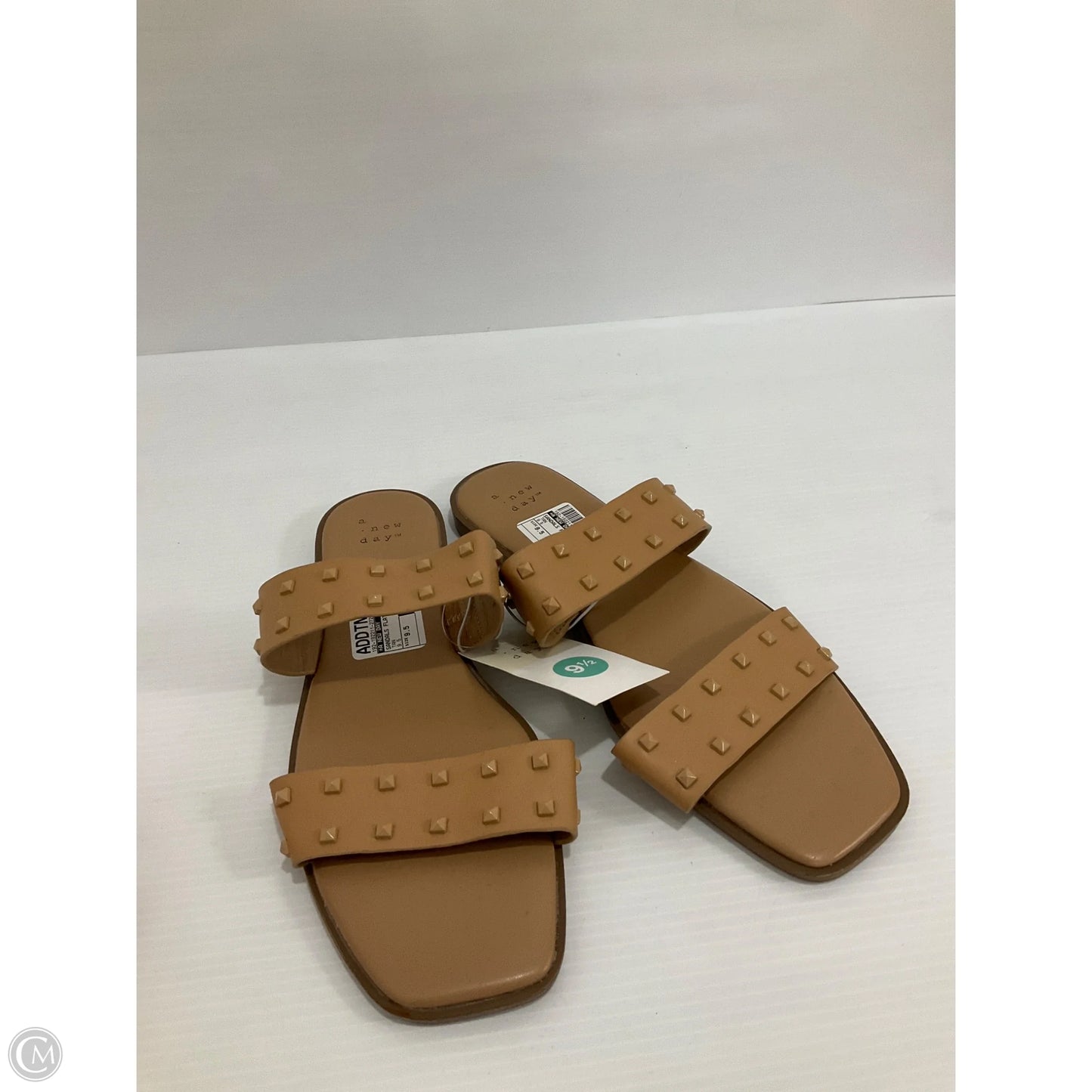 Sandals Flats By A New Day In Tan, Size: 9.5