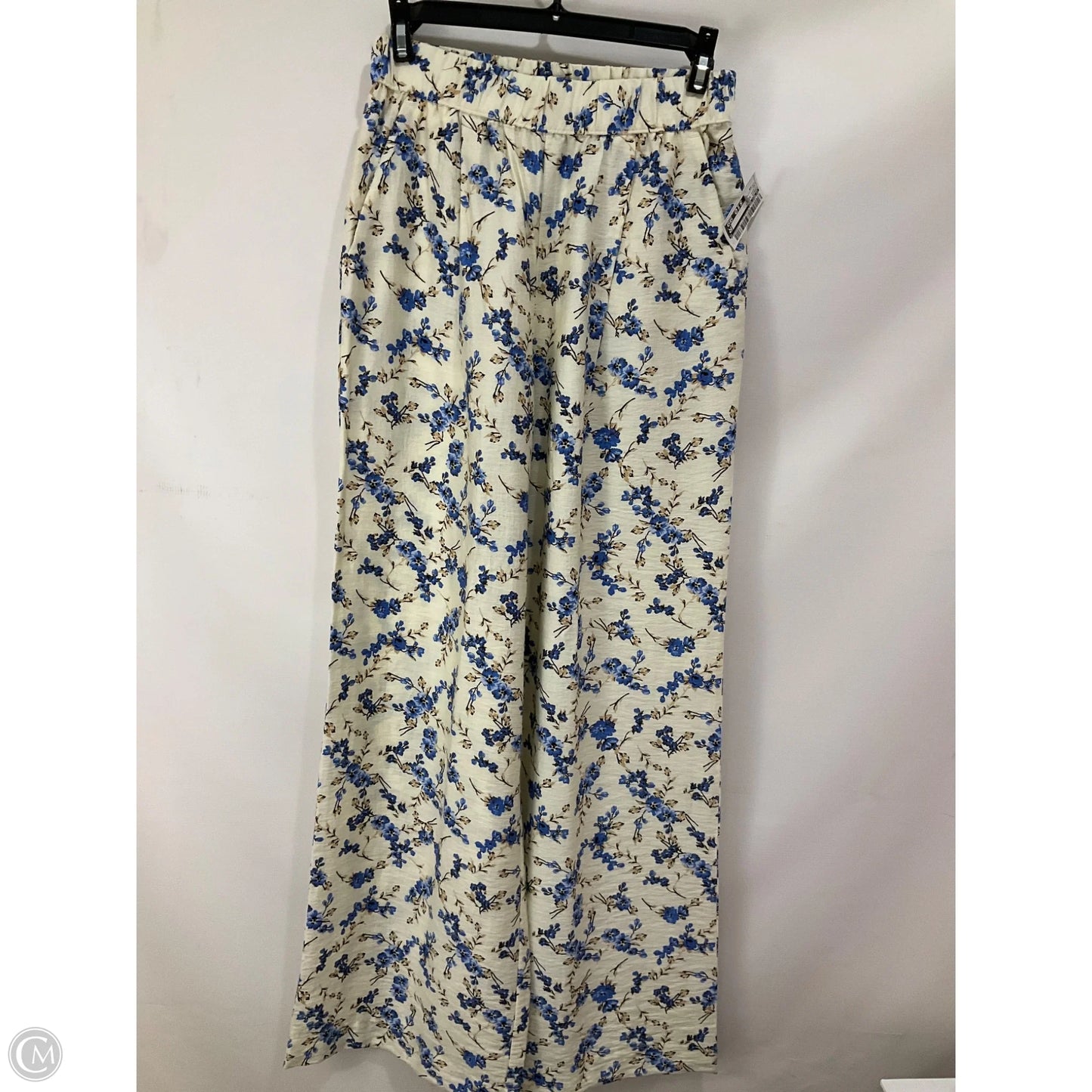 Pants Linen By A New Day In Floral Print, Size: Xs