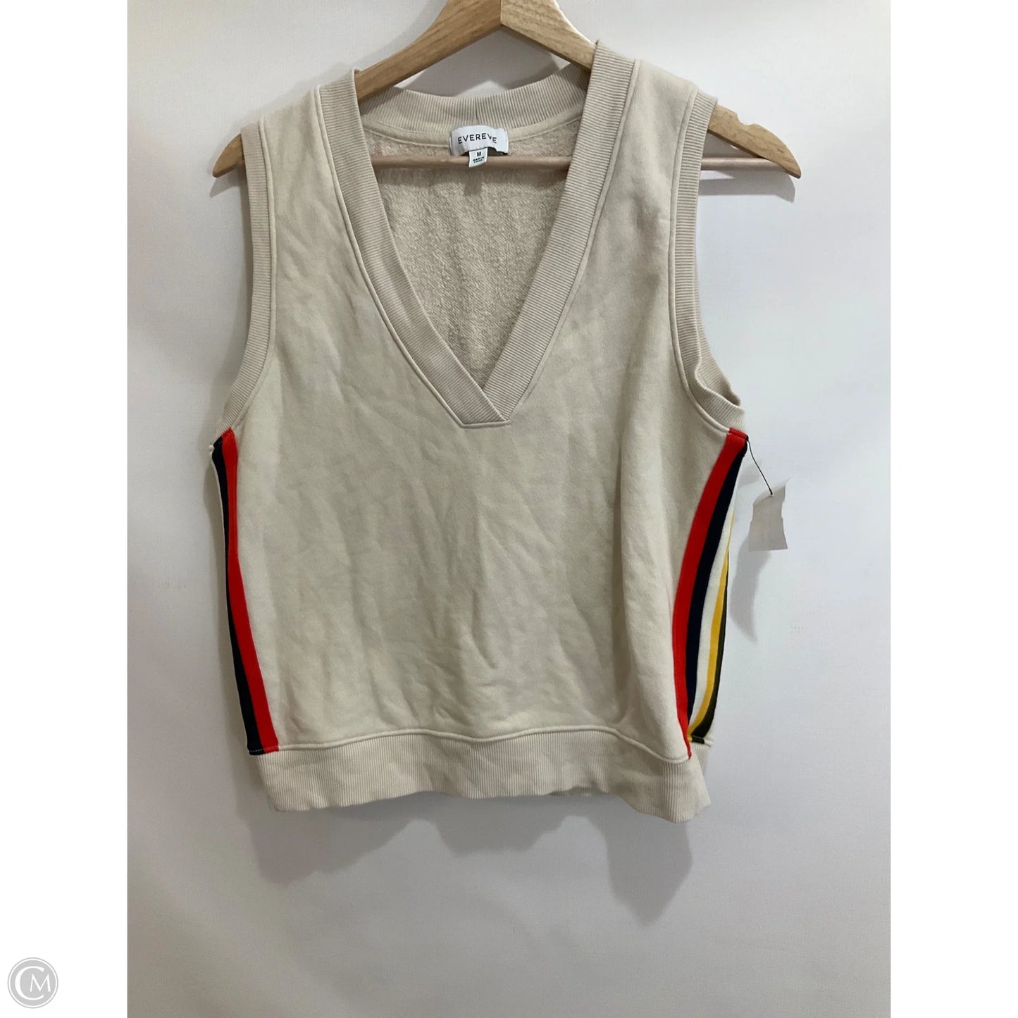 Top Sleeveless By Evereve In Tan, Size: M