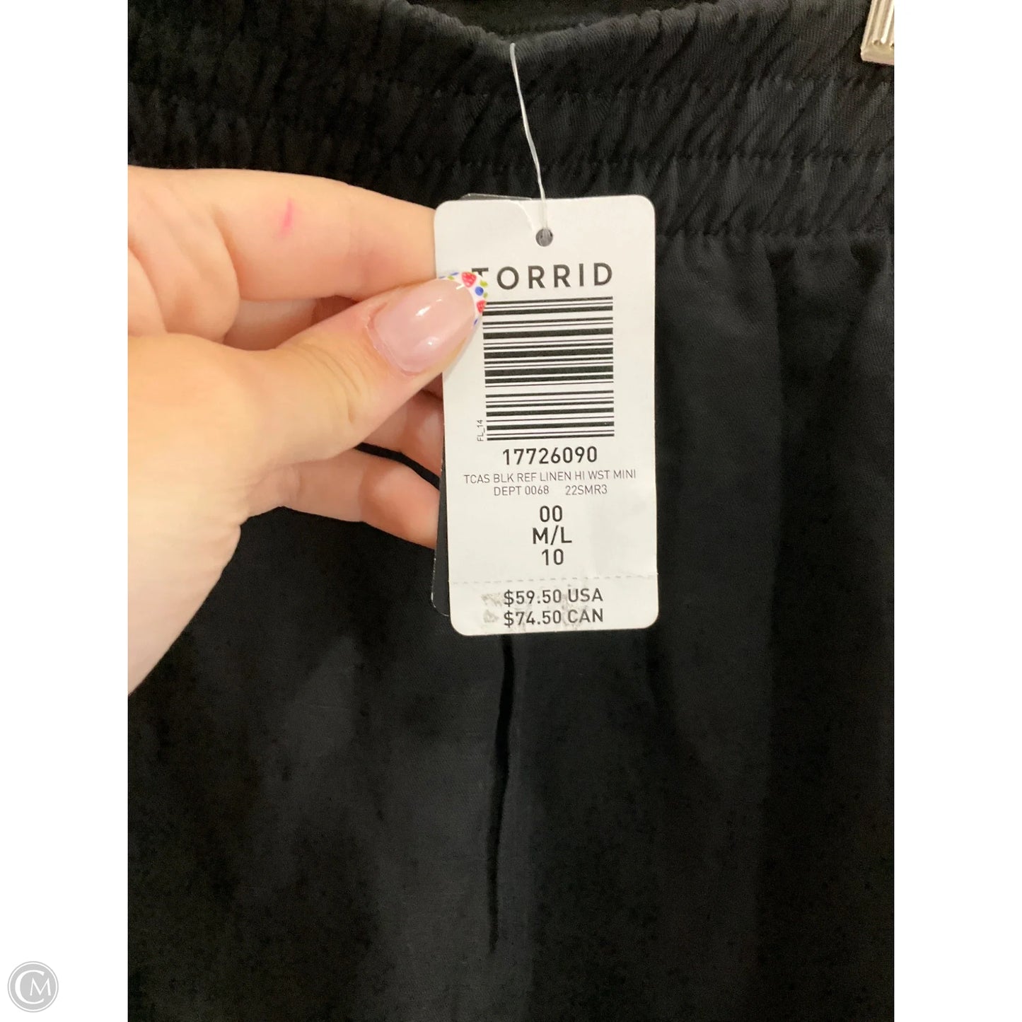 Skirt Mini & Short By Torrid In Black, Size: M