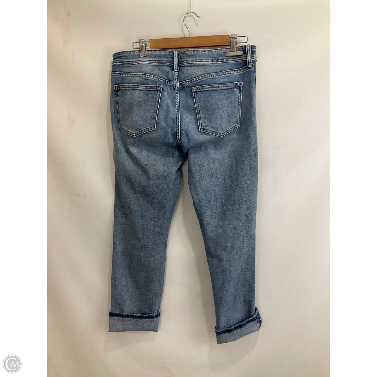 Jeans Boyfriend By Pilcro In Blue Red & White, Size: 10