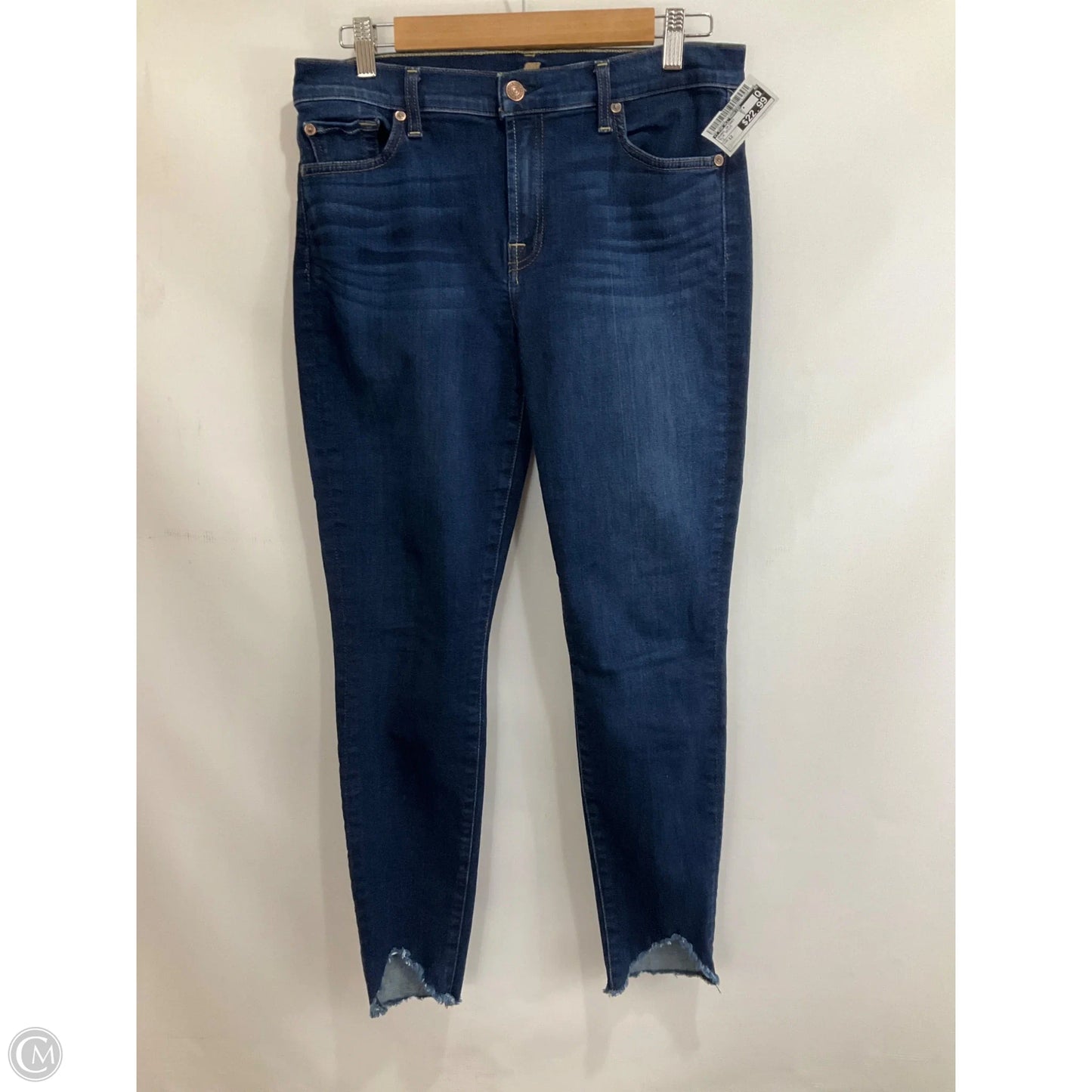 Jeans Skinny By 7 For All Mankind In Blue Denim, Size: 12