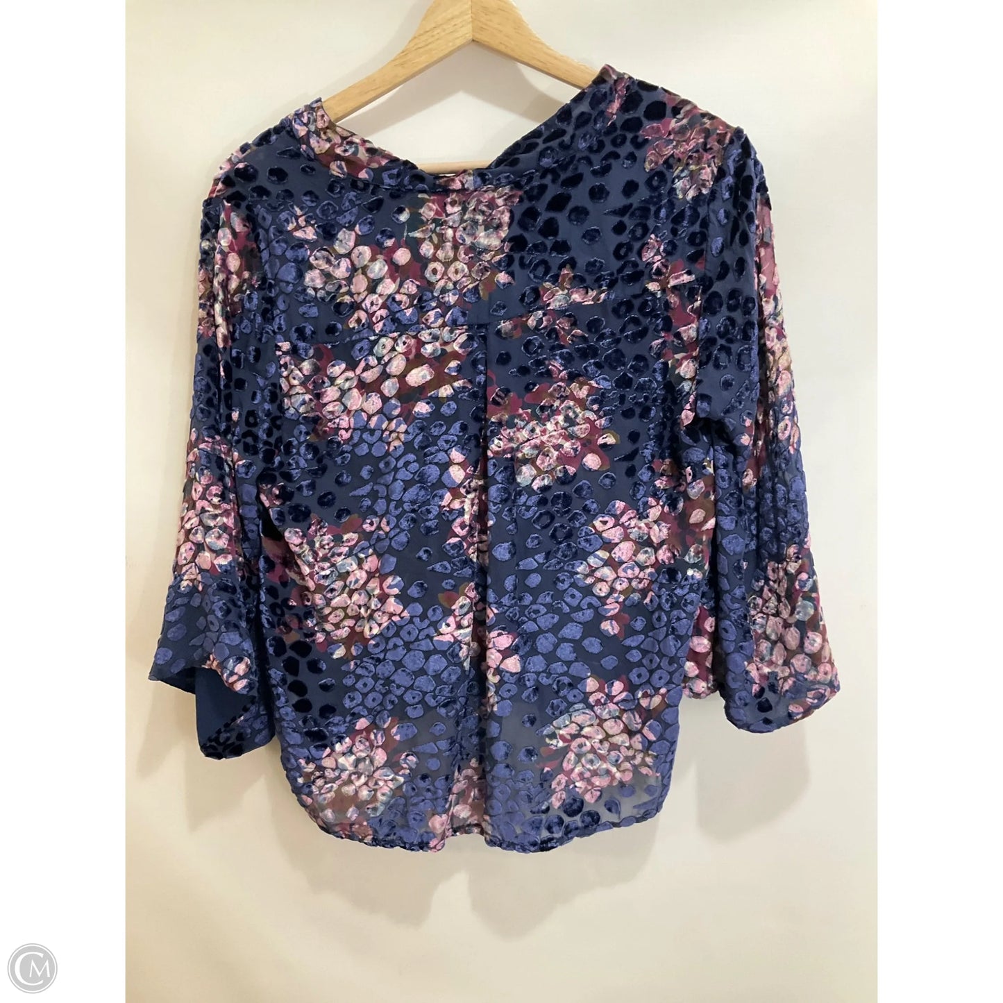Top Long Sleeve By Floreat In Blue, Size: S