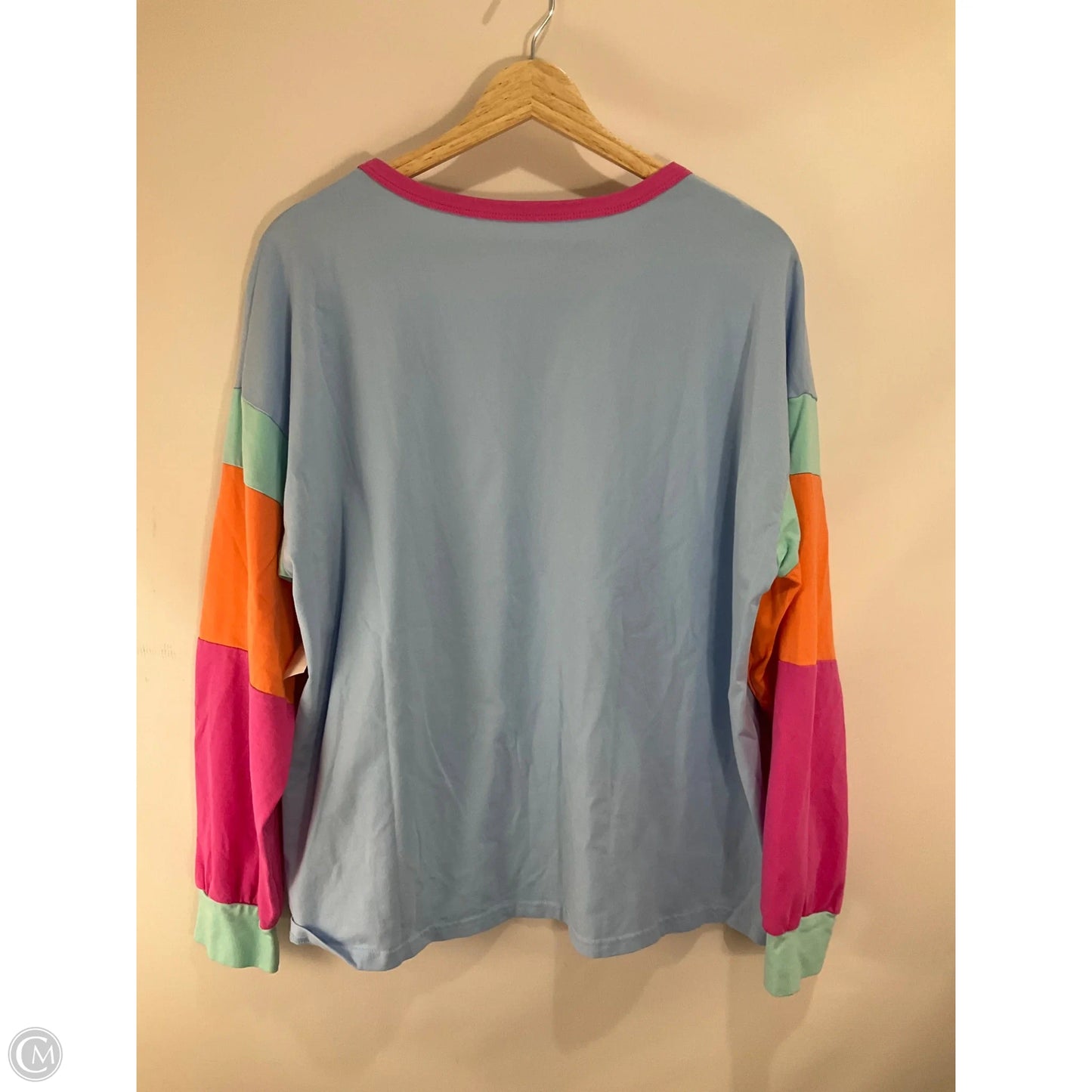 Top Long Sleeve Basic By Cmf In Multi-colored, Size: L