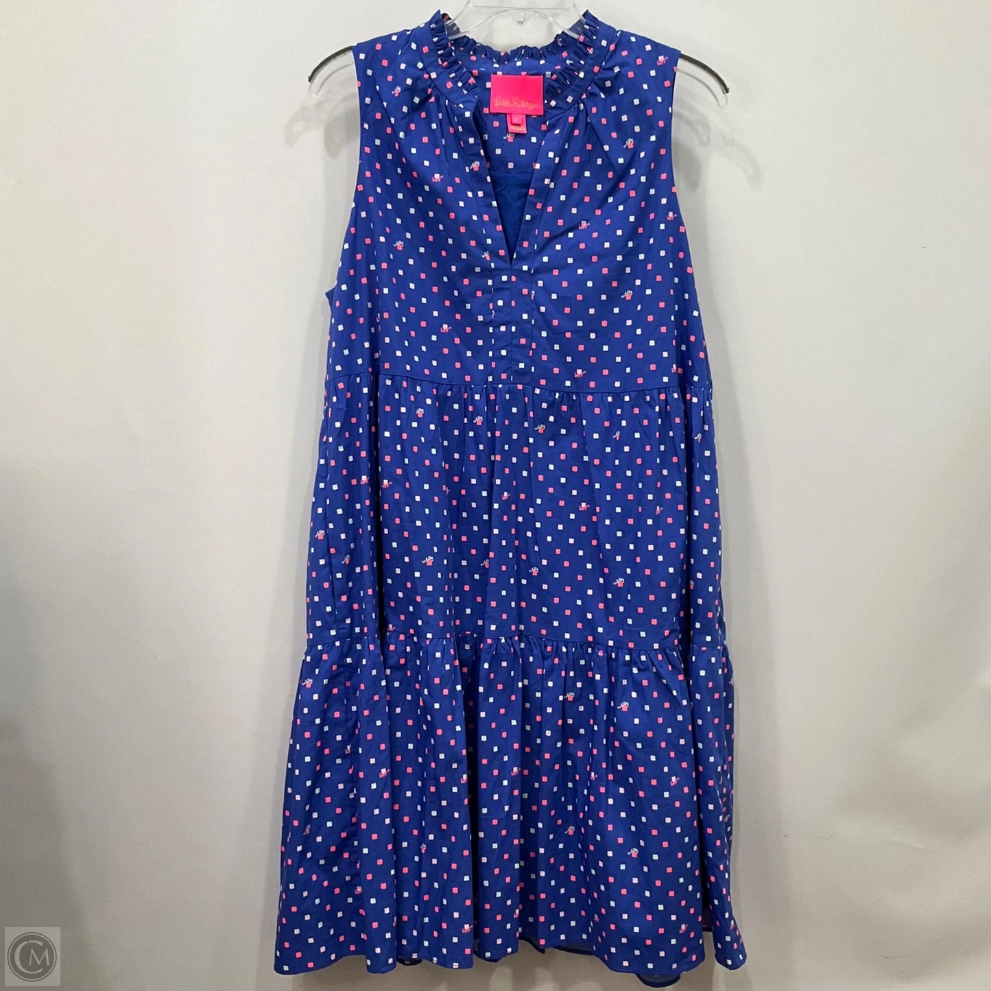 Dress Designer By Lilly Pulitzer In Blue & Pink, Size: L