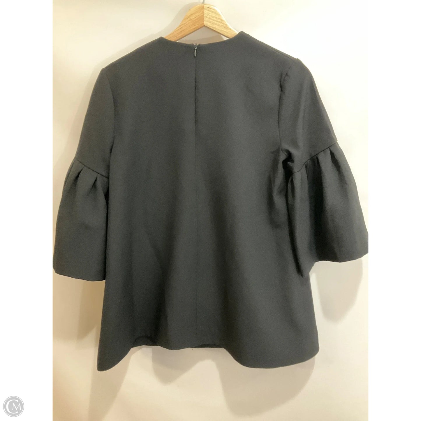 Blouse Short Sleeve By Cmb In Black, Size: Small