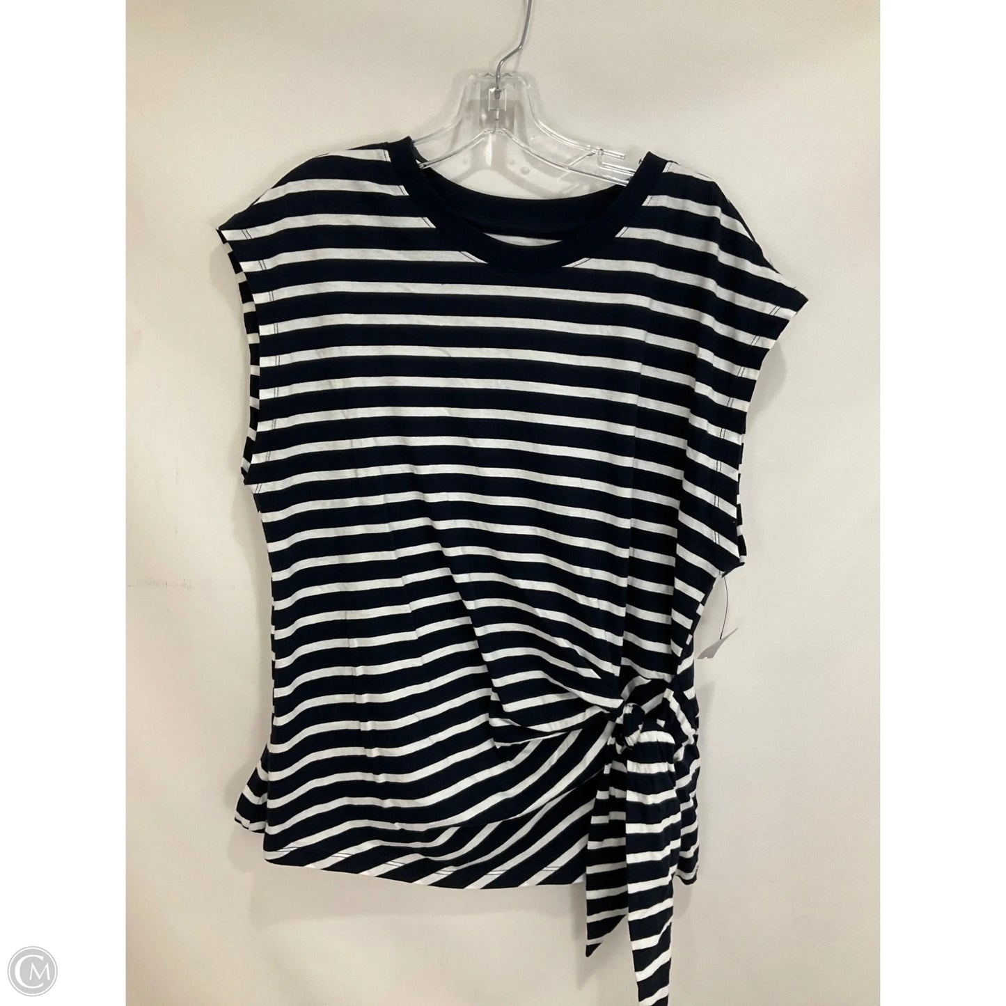 Top Short Sleeve By Old Navy In Striped Pattern, Size: Xl