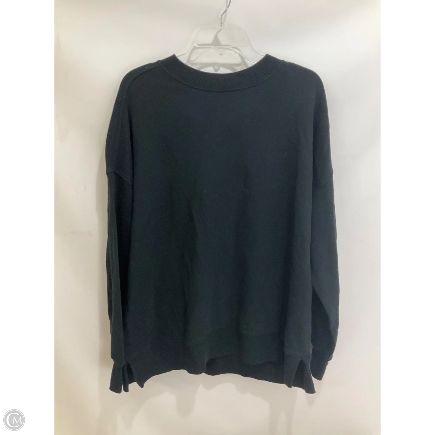 Top Long Sleeve By Aerie In Black, Size: S