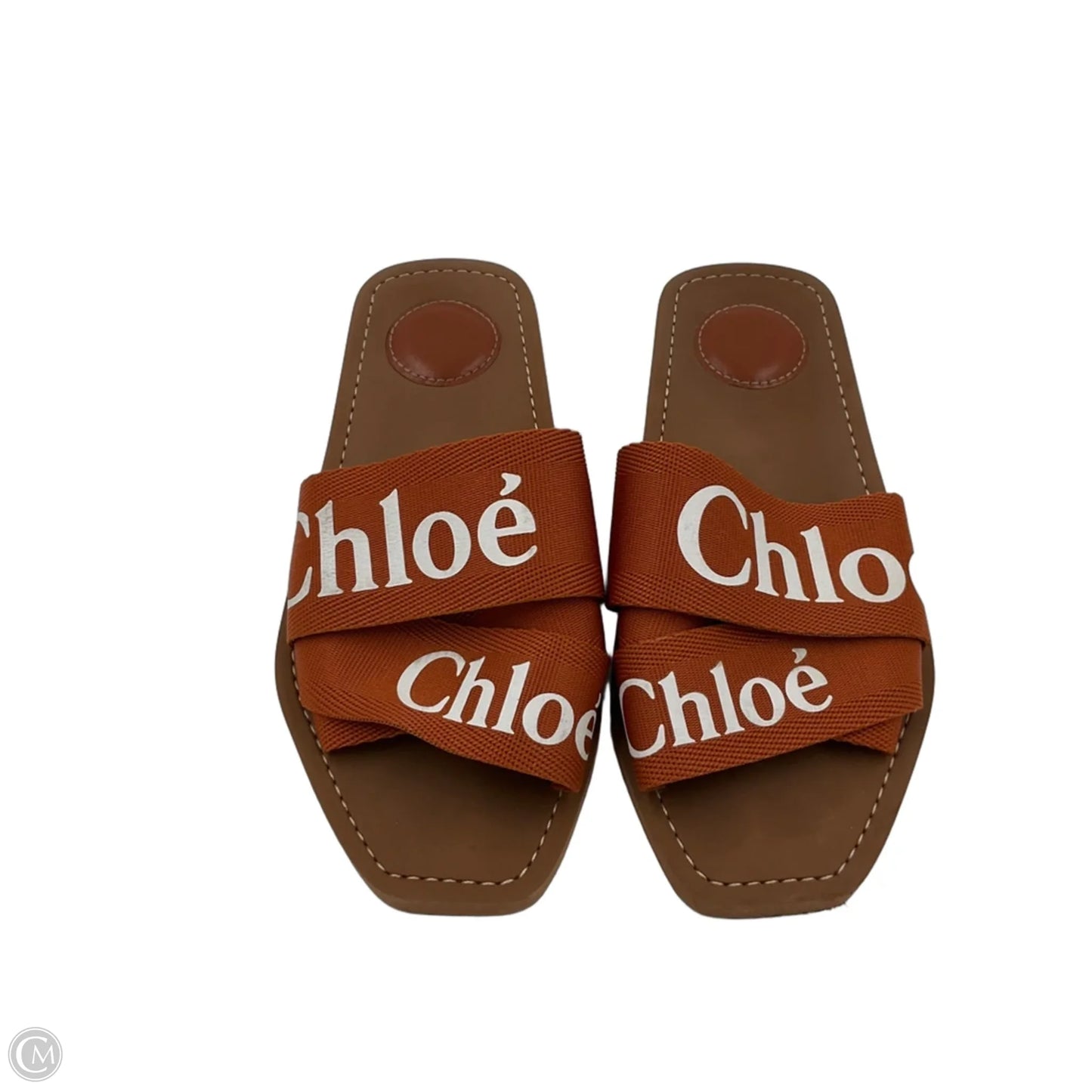 Sandals Luxury Designer By Chloe In Brown, Size: 6