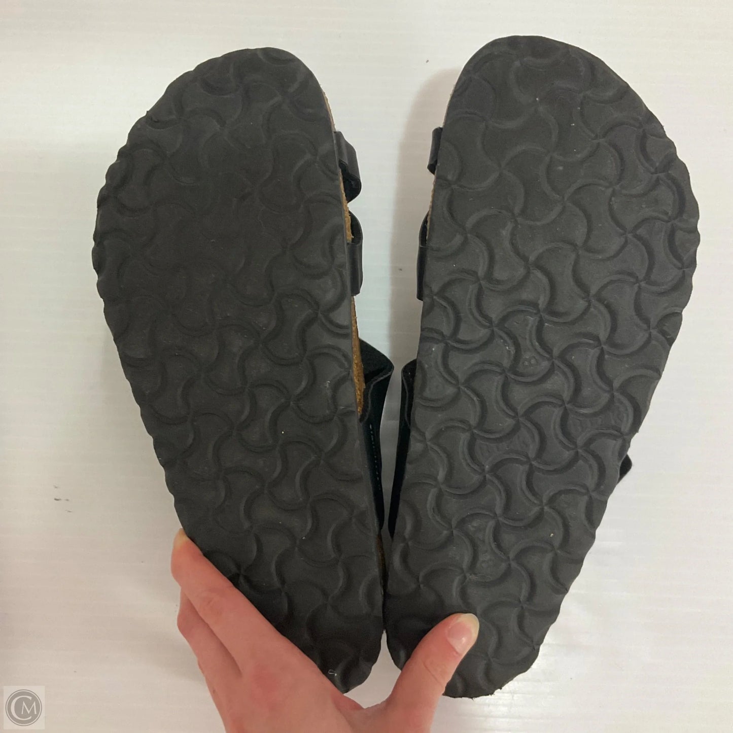 Sandals Flats By Birkenstock In Black, Size: 8.5