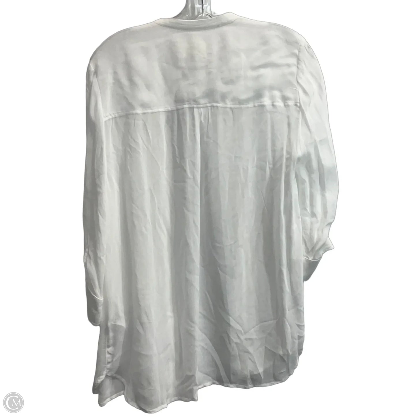 Top Long Sleeve By Maeve In White, Size: M