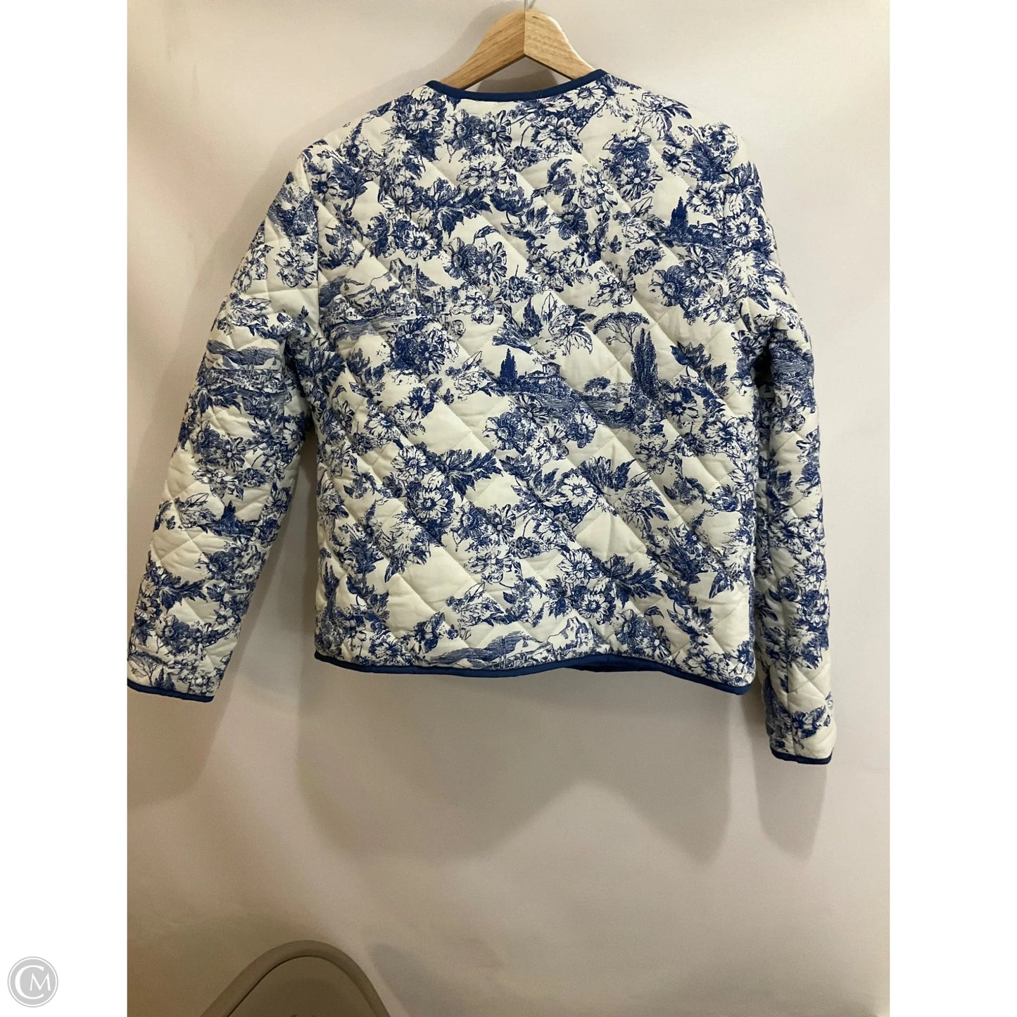 Jacket Puffer & Quilted By Rachel Zoe In Floral Print, Size: M