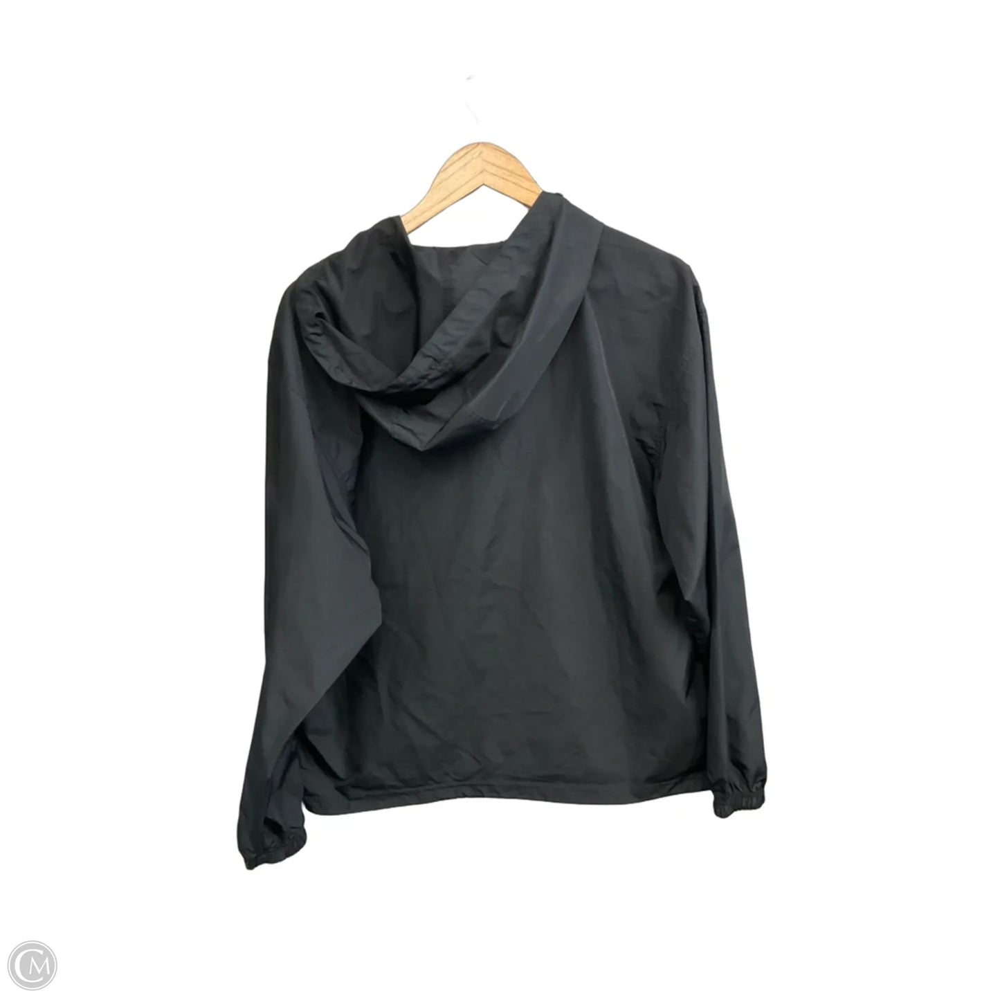 Jacket Windbreaker By Champion In Black, Size: M