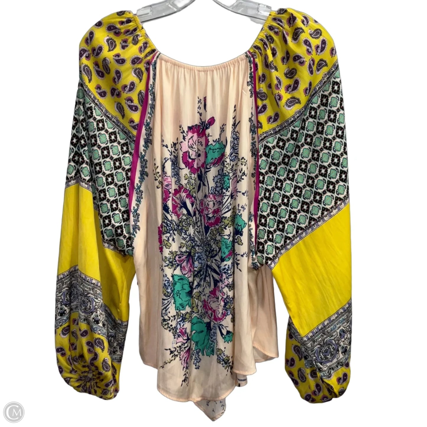 Top Long Sleeve By Free People In Floral Print, Size: Xs