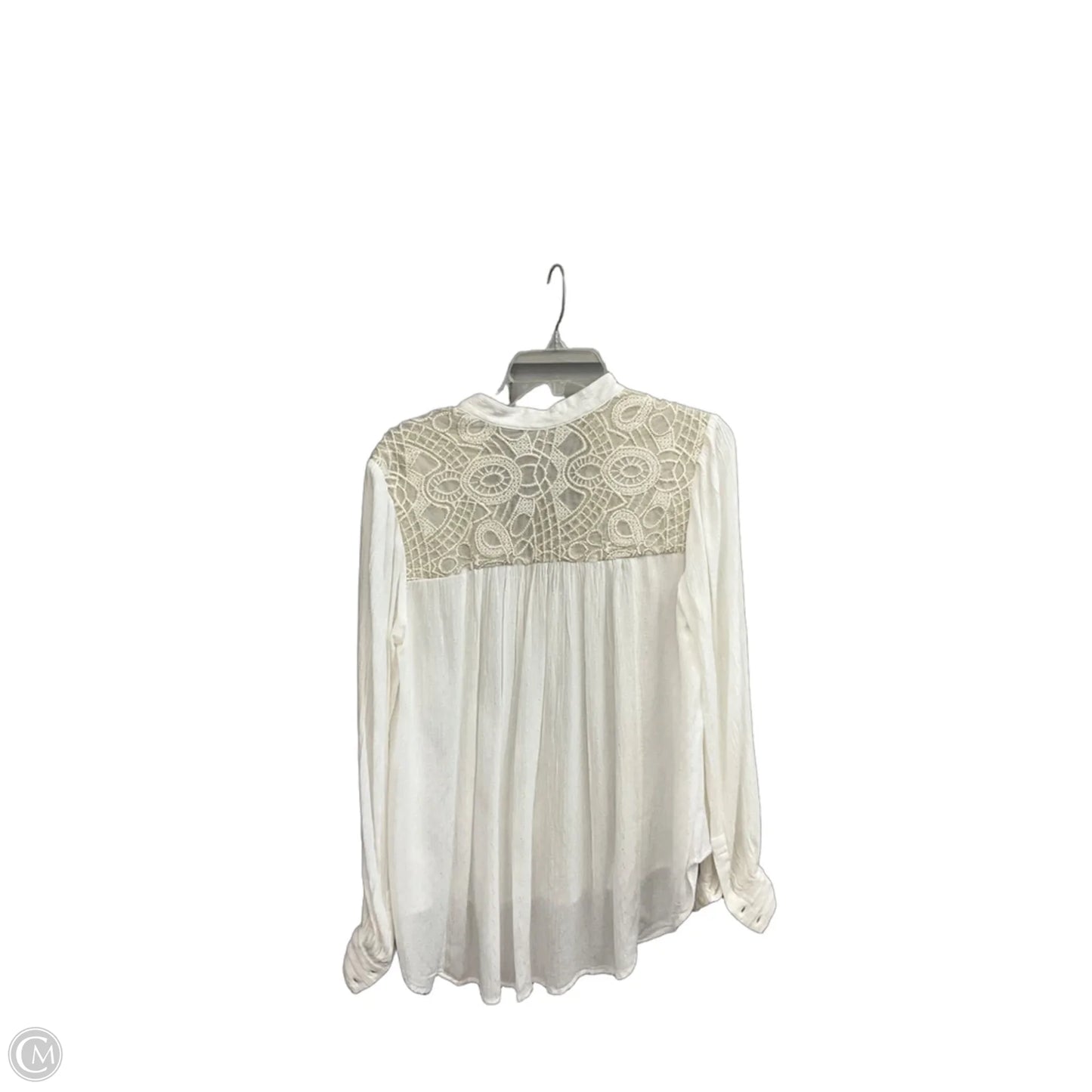 Top Long Sleeve By Free People In White, Size: S