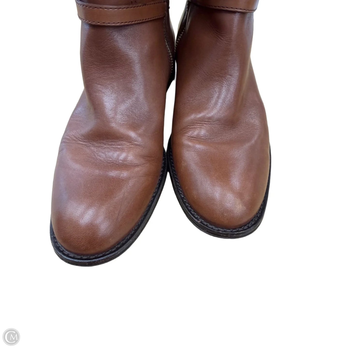 Boots Designer By Coach In Brown, Size: 8.5