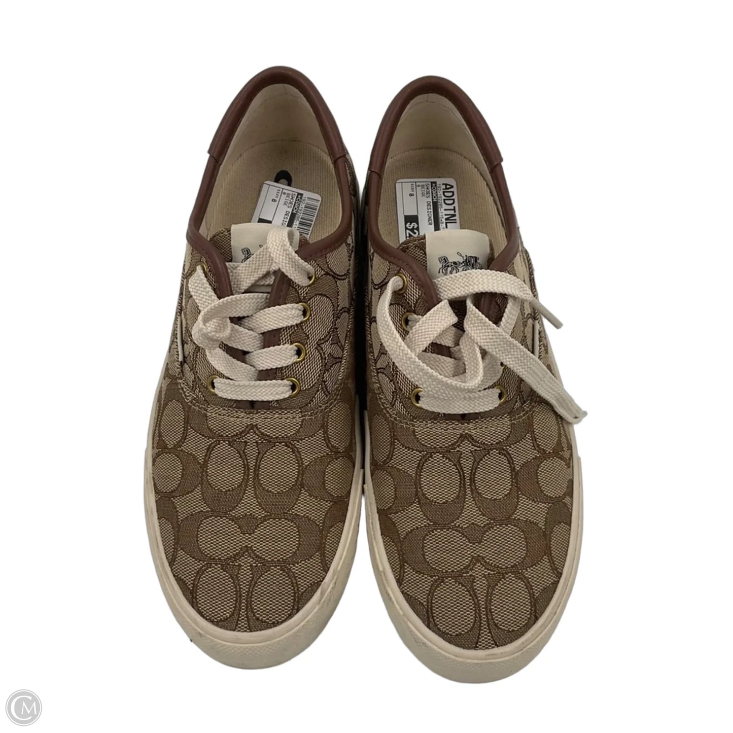 Shoes Designer By Coach In Beige, Size: 8