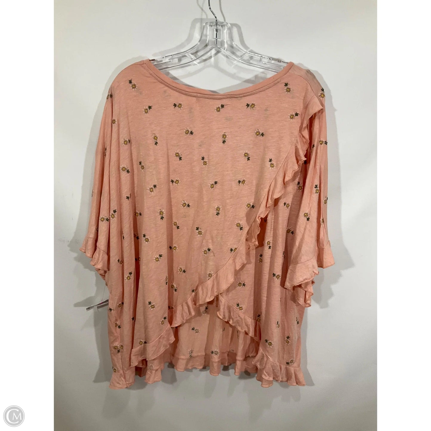 Top Short Sleeve By Cmc In Pink, Size: 2x