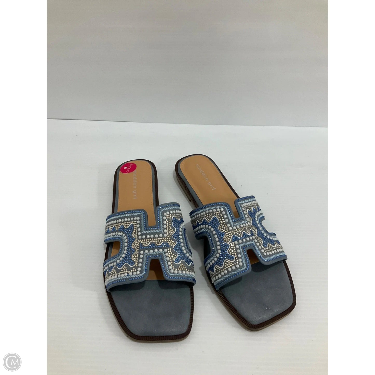 Sandals Flats By Madden Girl In Blue, Size: 9.5