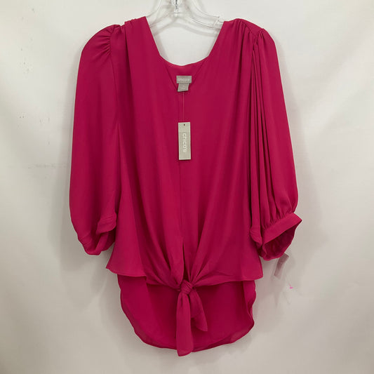 Blouse Short Sleeve By Chicos  Size: S