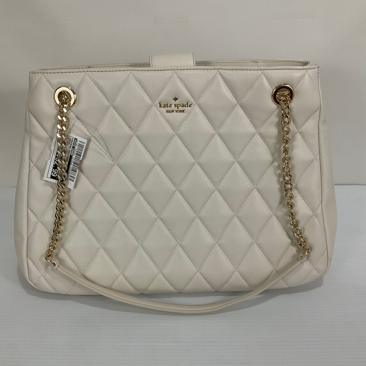 Handbag Designer By Kate Spade In Cream, Size:Medium