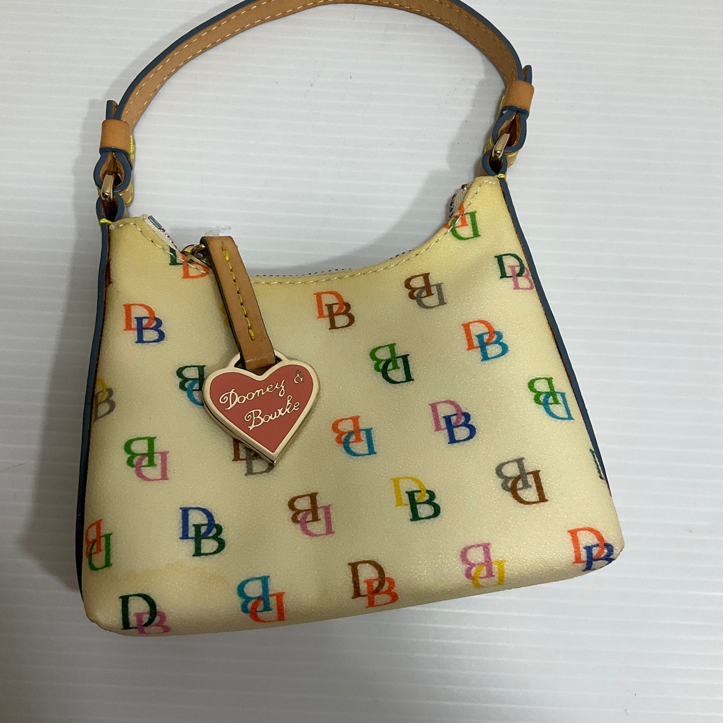Handbag Designer By Dooney And Bourke In Tan, Size:Small