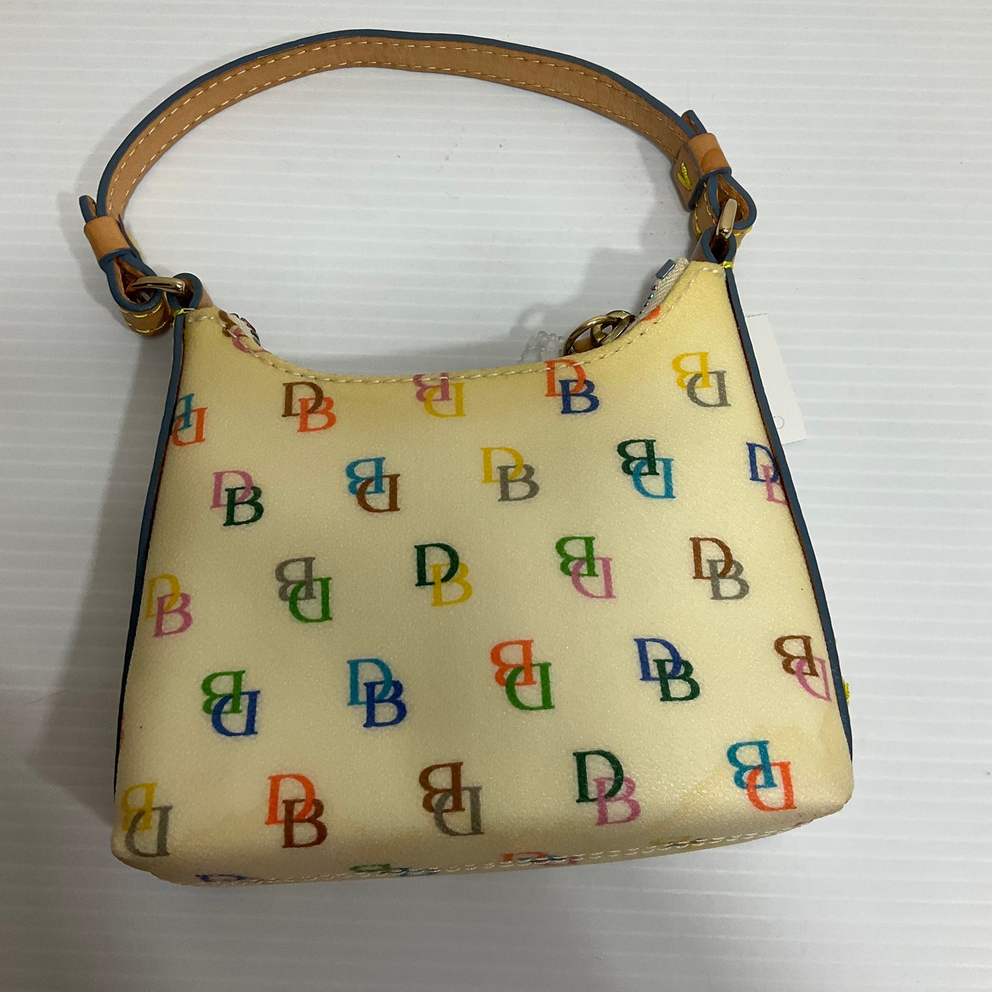 Handbag Designer By Dooney And Bourke In Tan, Size:Small