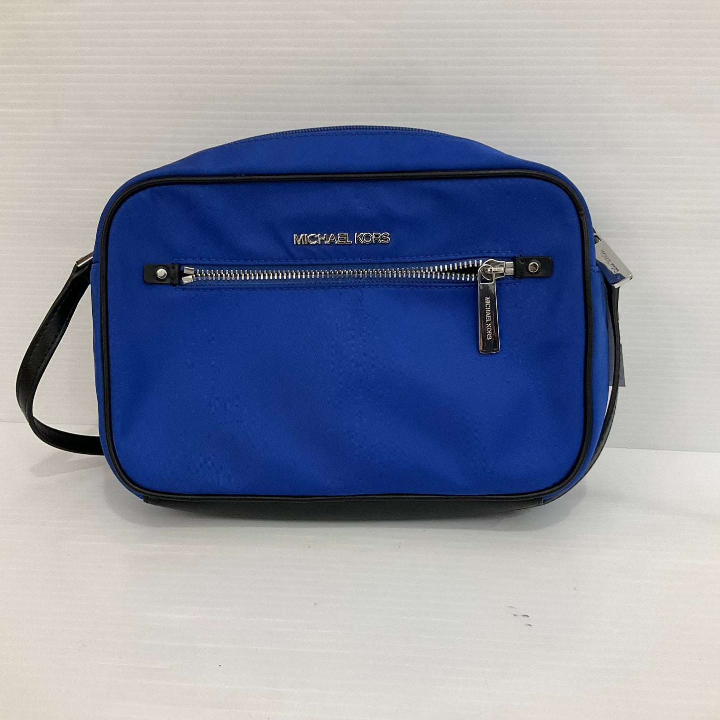 Crossbody Designer By Michael Kors In Blue, Size:Medium