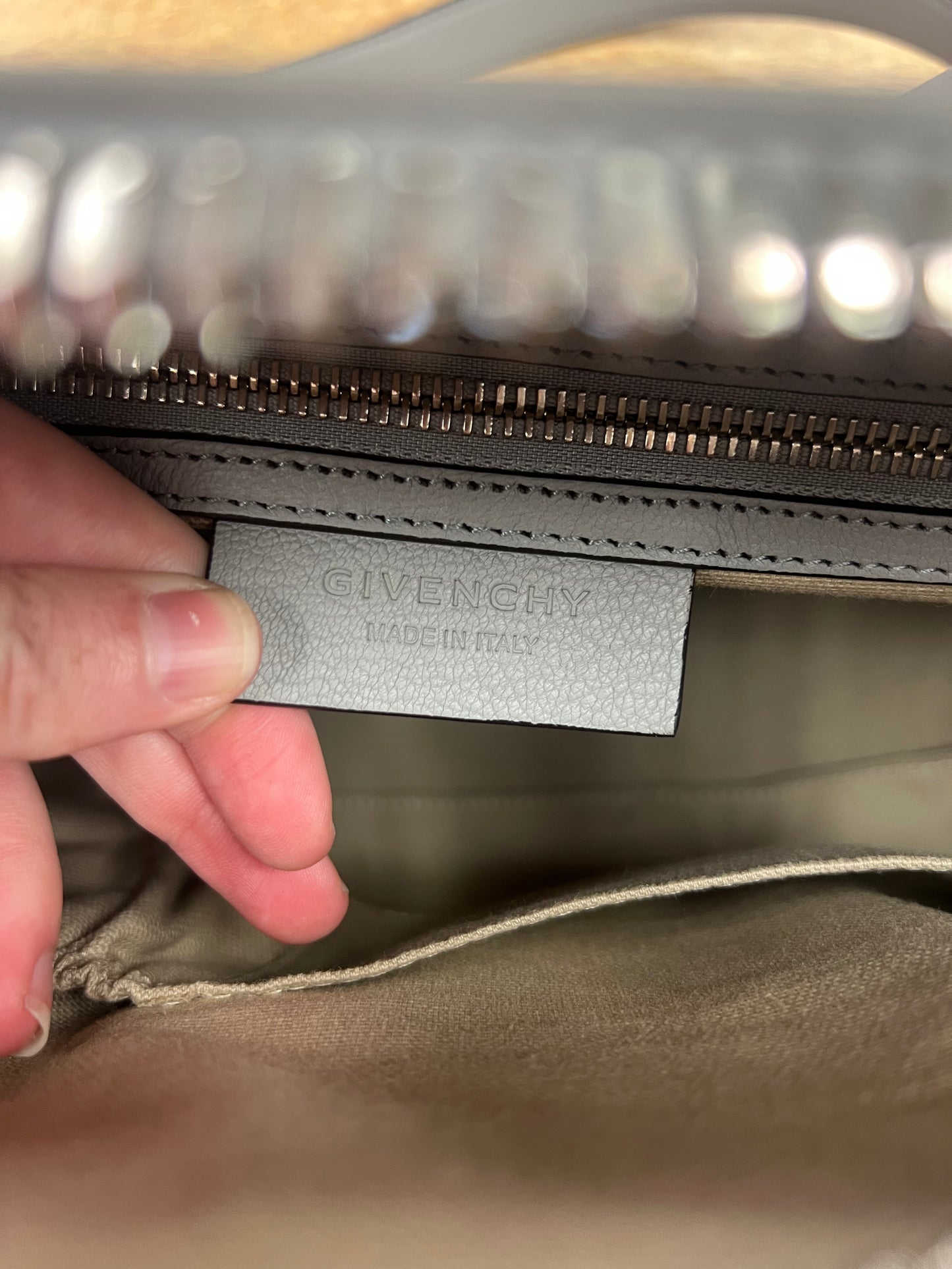 CROSSBODY LUXURY DESIGNER by GIVENCHY In GREY, Size: MEDIUM