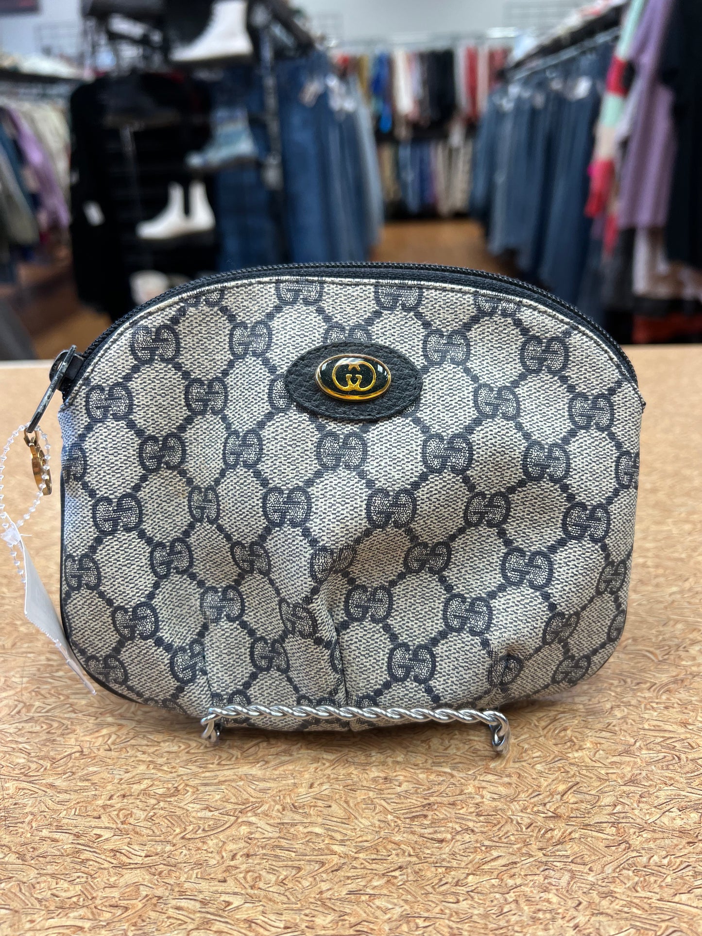 MAKEUP BAG LUXURY DESIGNER by GUCCI In BLUE, Size: SMALL