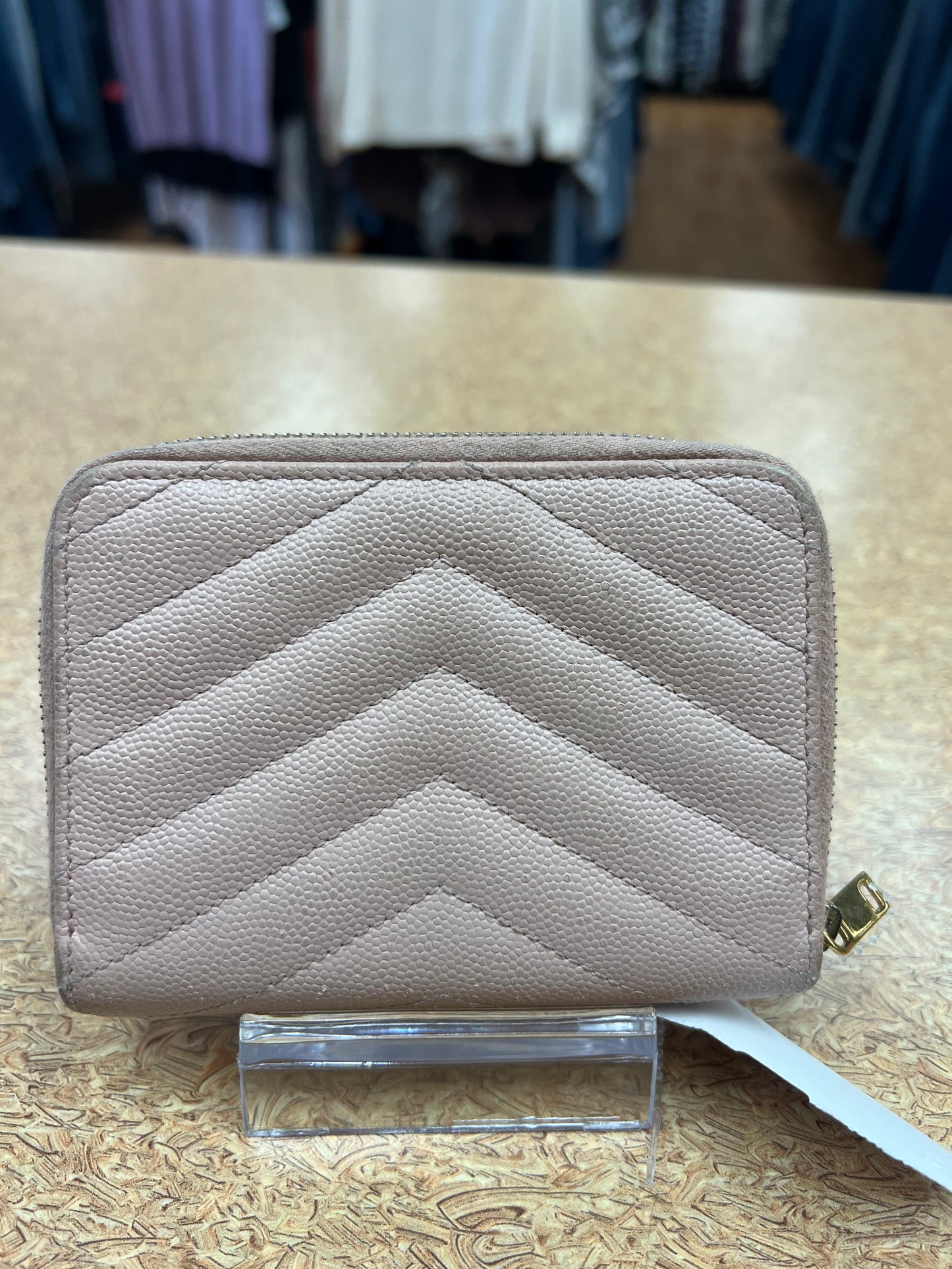 WALLET LUXURY DESIGNER by YVES SAINT LAURENT In PINK, Size: MEDIUM