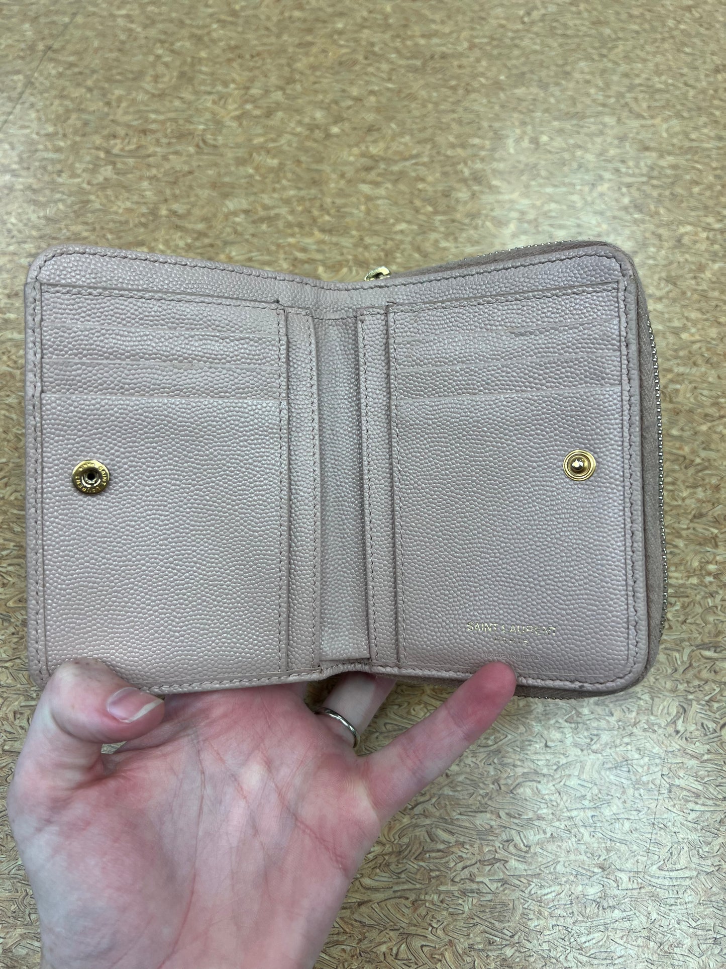 WALLET LUXURY DESIGNER by YVES SAINT LAURENT In PINK, Size: MEDIUM