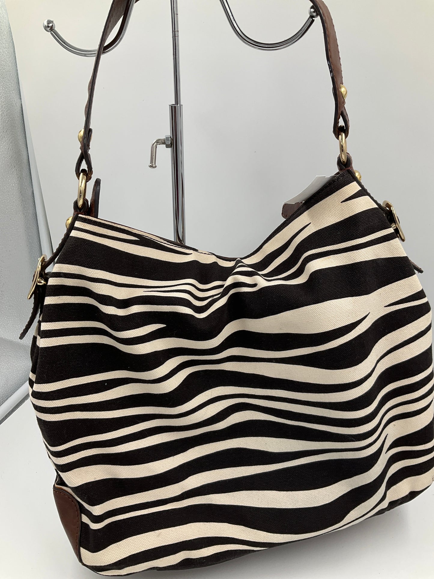 Handbag Designer By Michael Kors In Animal Print, Size:Medium