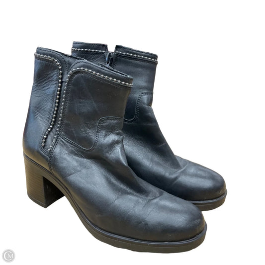 Boots Ankle Heels By Clothes Mentor In Black, Size: 7