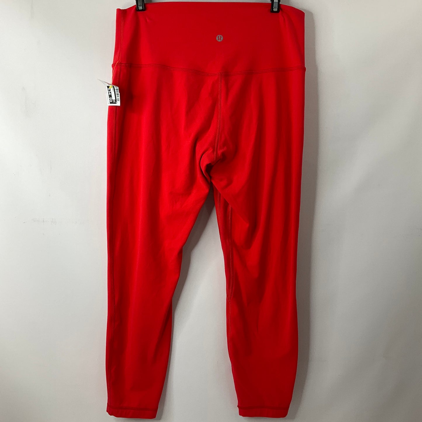 Athletic Leggings By Lululemon In Red, Size: 12