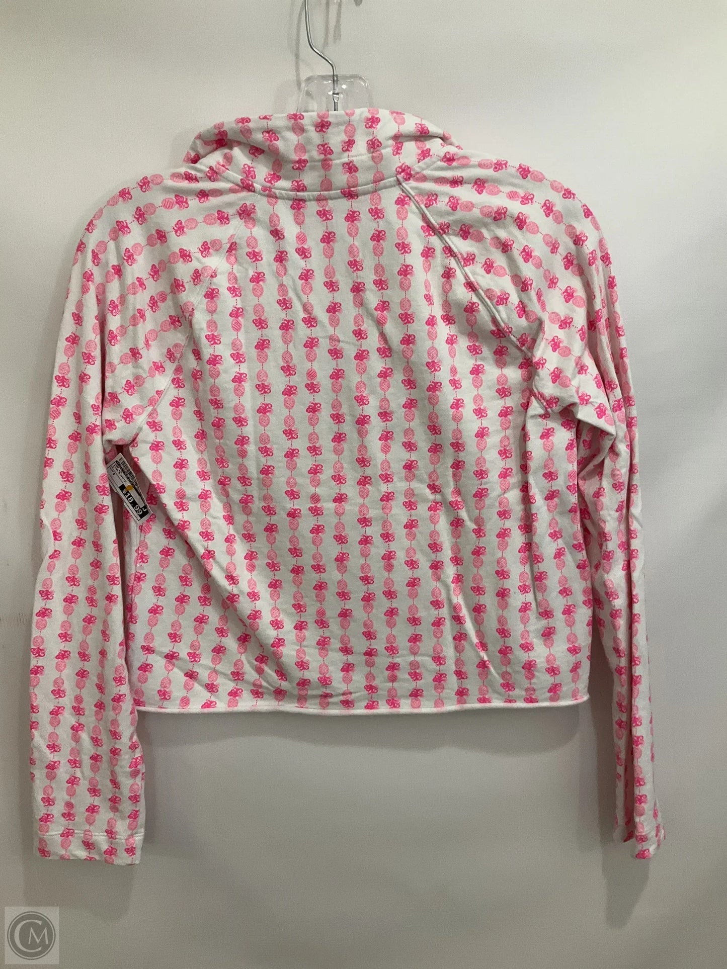 Top Long Sleeve By Lilly Pulitzer In Pink & White, Size: S