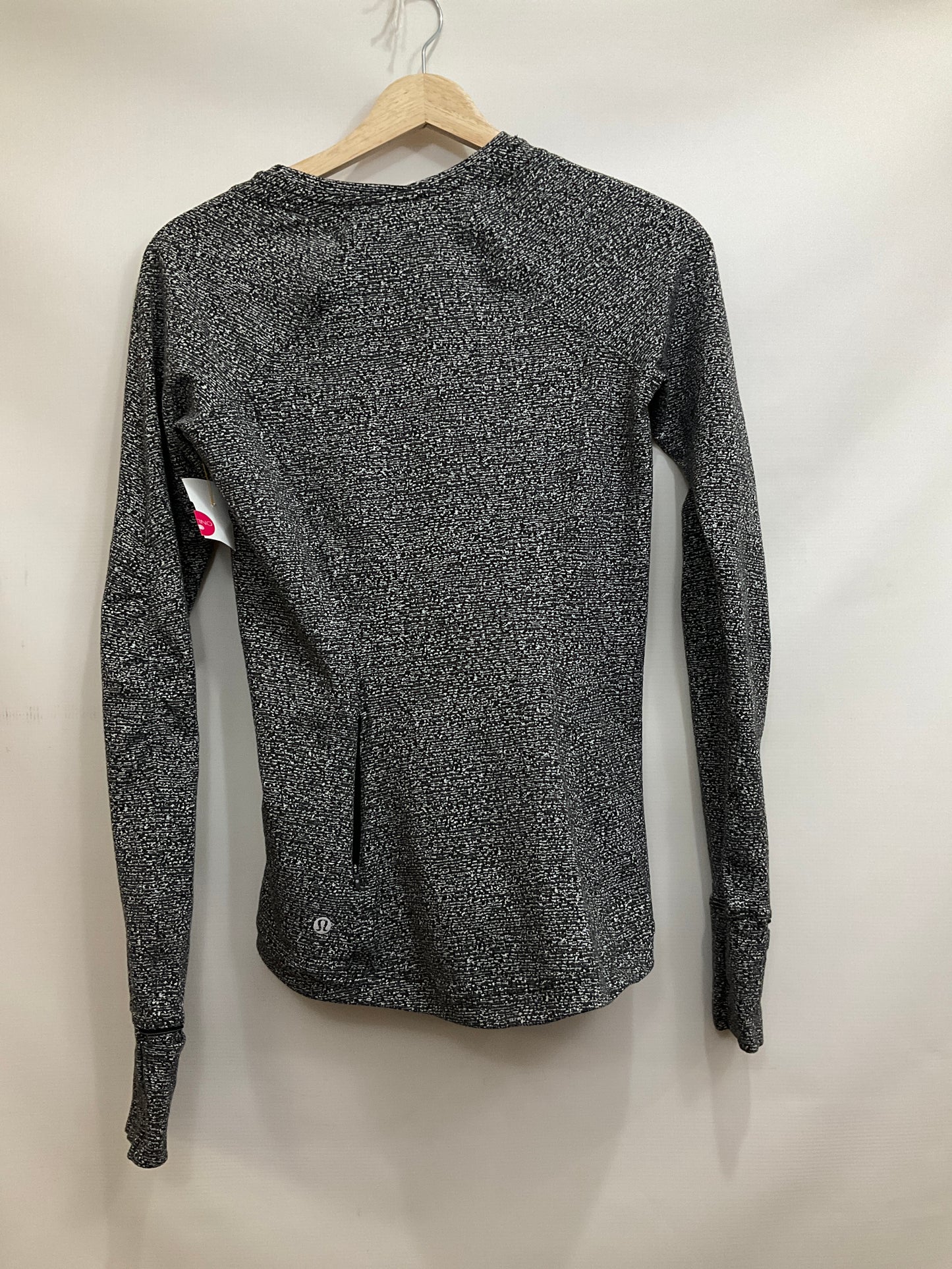 Athletic Top Long Sleeve Crewneck By Lululemon In Black, Size: 6