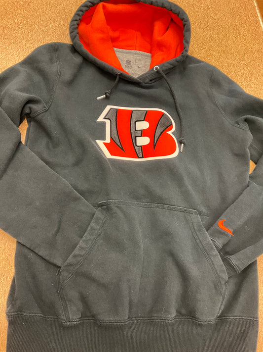 Athletic Sweatshirt Hoodie By Nfl In Black, Size: M