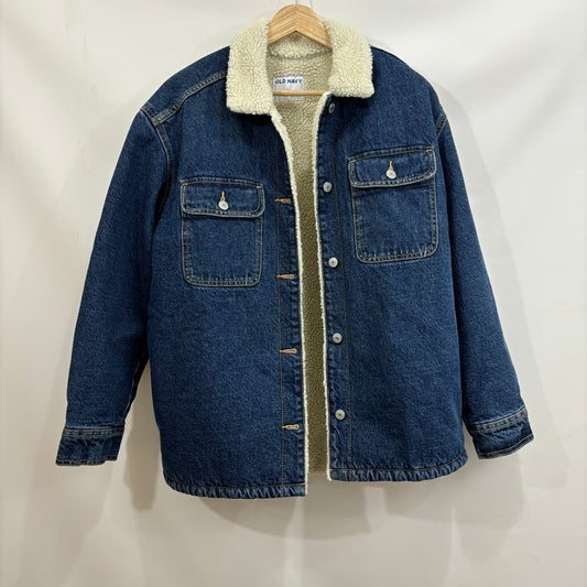 Jacket Denim By Old Navy In Blue Denim, Size: L