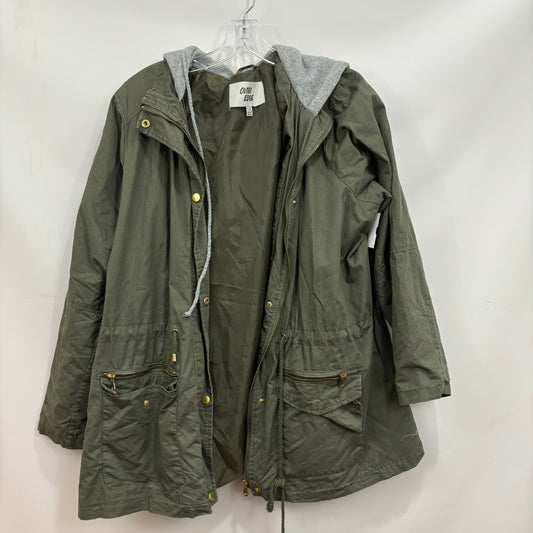 Jacket Utility By Clothes Mentor In Green, Size: 1x