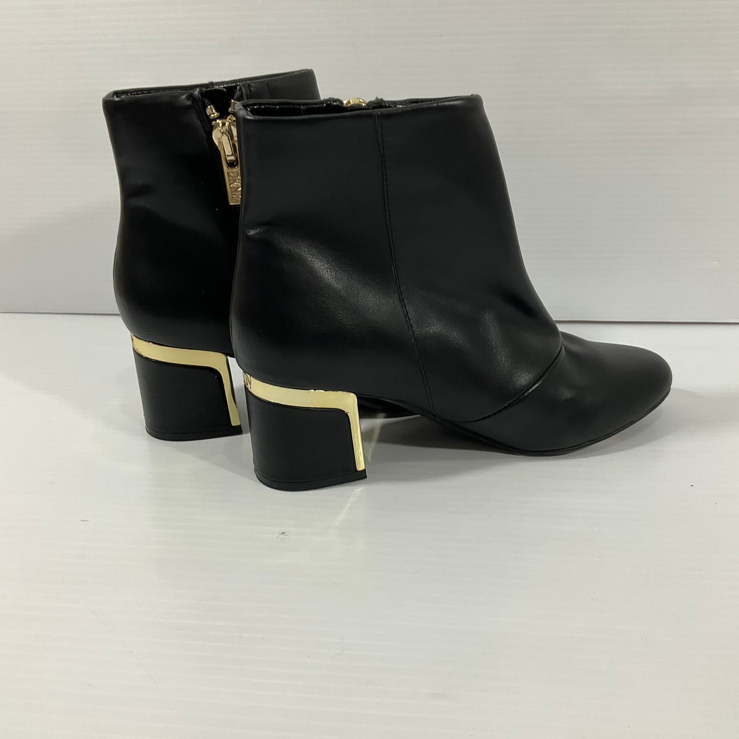 Boots Ankle Heels By Dkny In Black, Size: 5.5