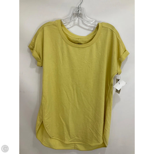 Top Short Sleeve Basic By Sonoma In Yellow, Size: M