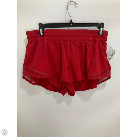 Athletic Shorts By Lululemon In Orange, Size: 10