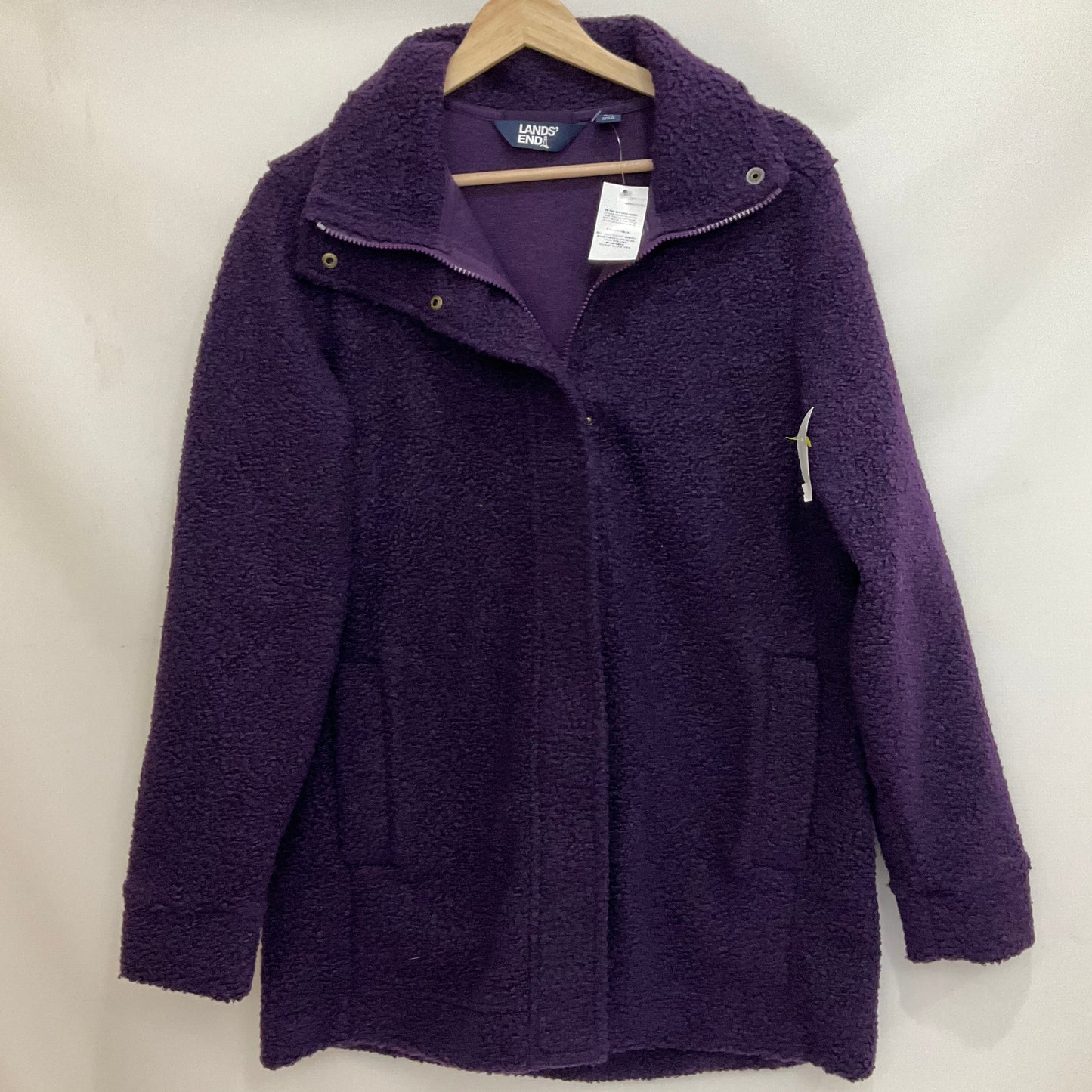 Jacket Faux Fur & Sherpa By Lands End In Purple, Size: M