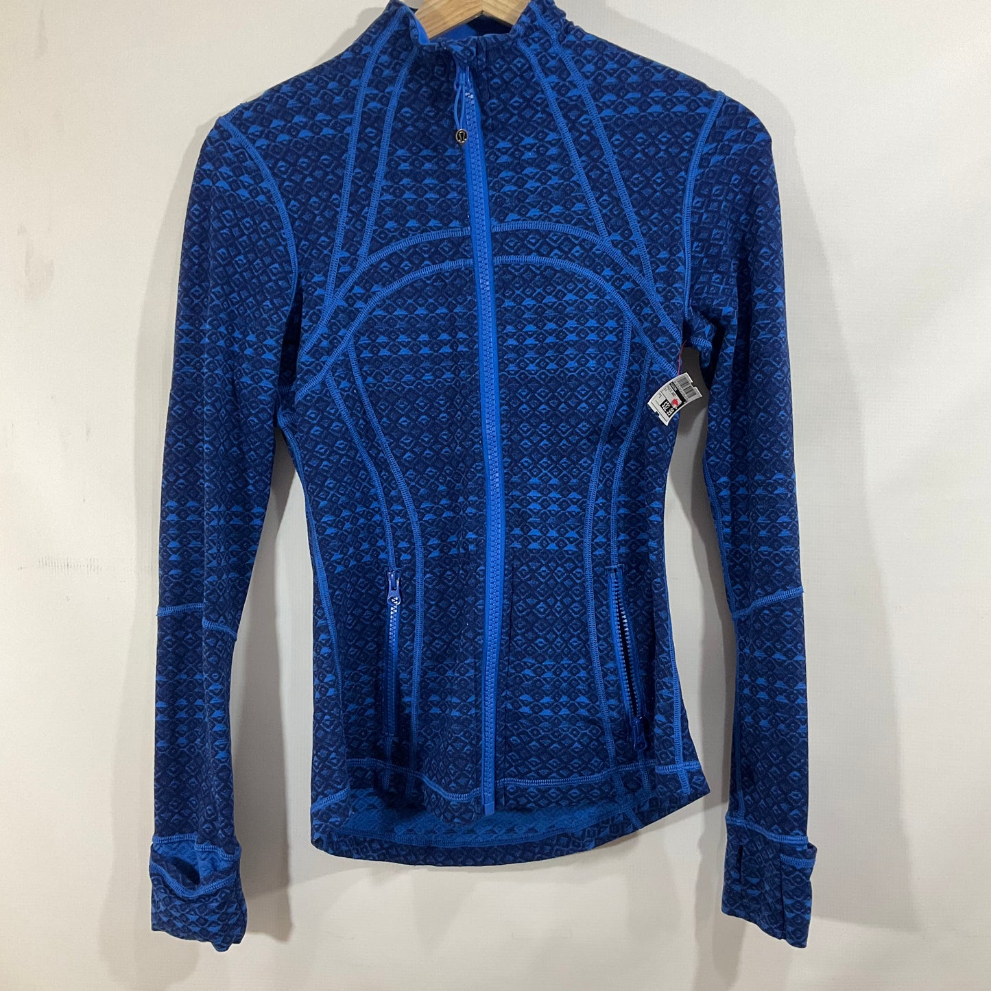 Athletic Jacket By Lululemon In Blue, Size: 6