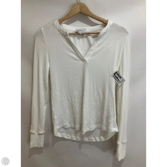 Top Long Sleeve By Evereve In White, Size: Xs