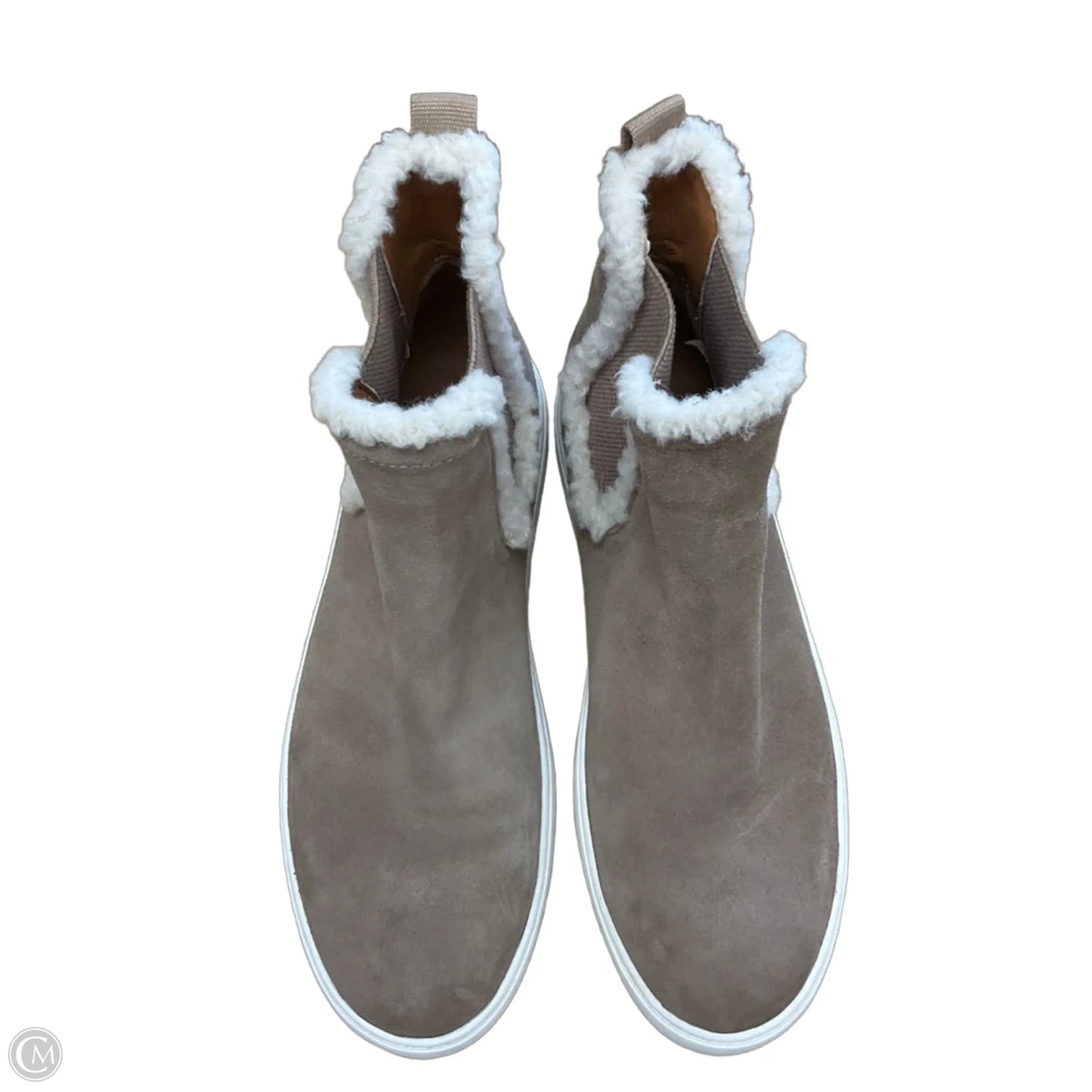 Boots Ankle Flats By Lucky Brand In Beige, Size: 8.5